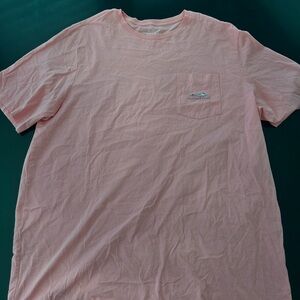 Vineyard Vines Short Sleeve Pink Tee Casual Crew Neck